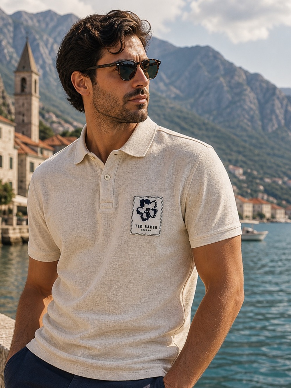 Ted Baker Tan Polo Shirt Classic Minimalist Style